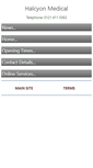 Mobile Screenshot of halcyonmedical.co.uk
